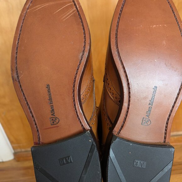 New Allen Edmonds Dalton Wingtip Boots Men Tan main image 4